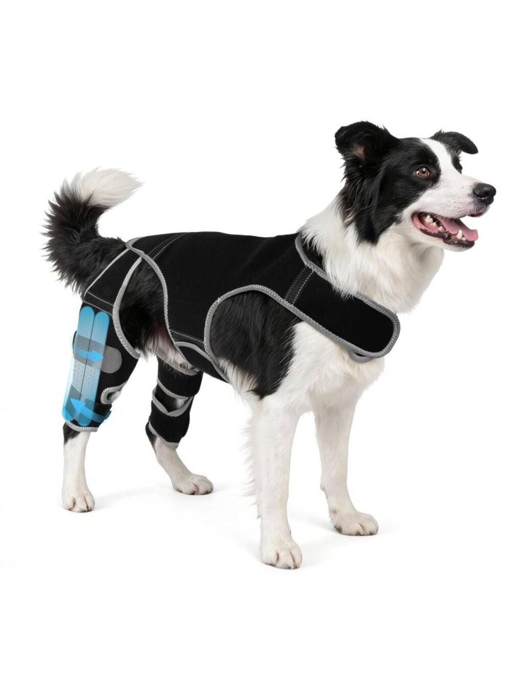 WZXOZYNG Dog Leg Brace - M, Black